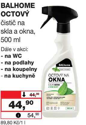 BALHOME OCTOVÝ čistič na skla a okna, 500 ml