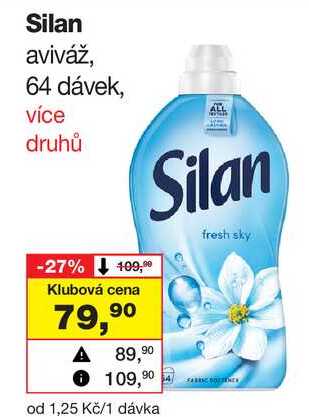 Silan aviváž, 64 dávek