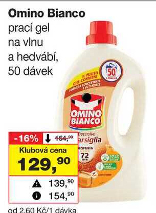 Omino Bianco prací gel, 50 dávek