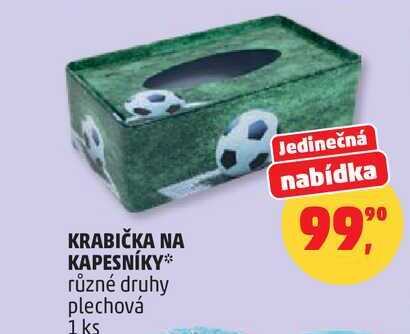 KRABIČKA NA KAPESNÍKY různé druhy plechová, 1 ks 