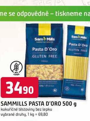 SAMMILLS PASTA D'ORO 500 g