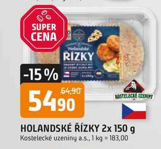 HOLANDSKÉ ŘÍZKY 2x 150 g