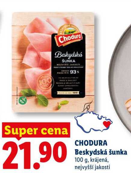 CHODURA Beskydská šunka, 100 g