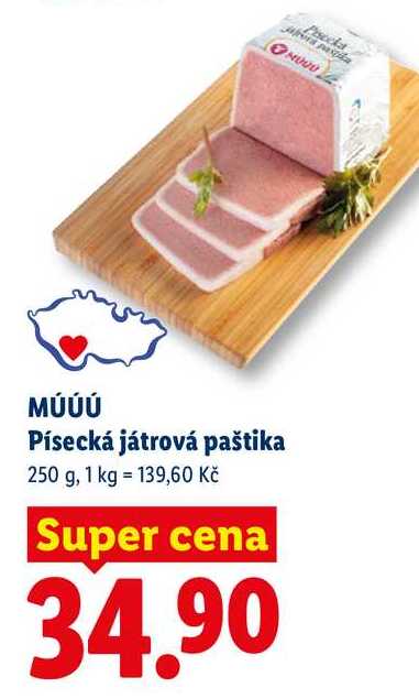 MÚÚÚ Písecká játrová paštika, 250 g