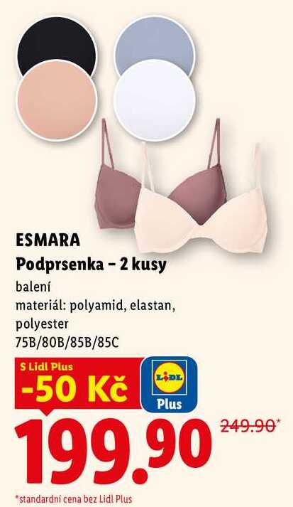 ESMARA Podprsenka - 2 kusy