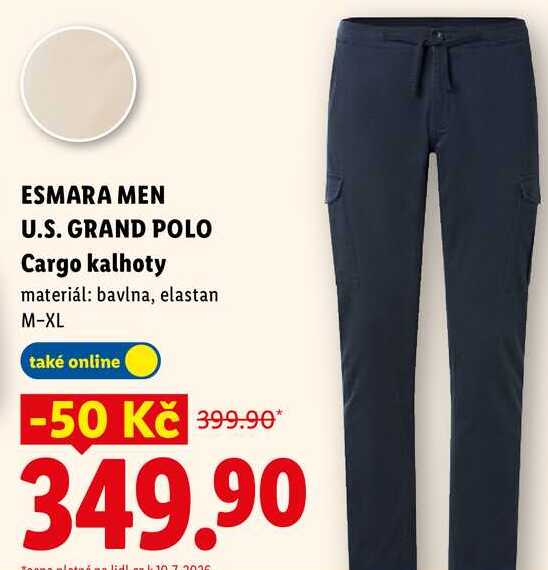 ESMARA MEN U.S. GRAND POLO Cargo kalhoty 