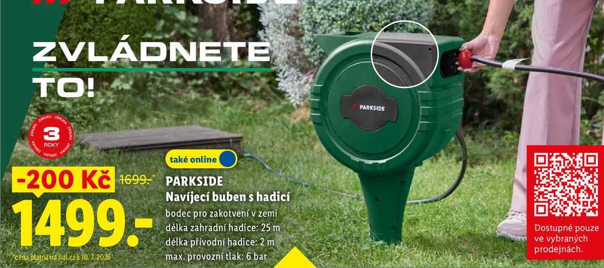PARKSIDE Navíjecí buben s hadicí 