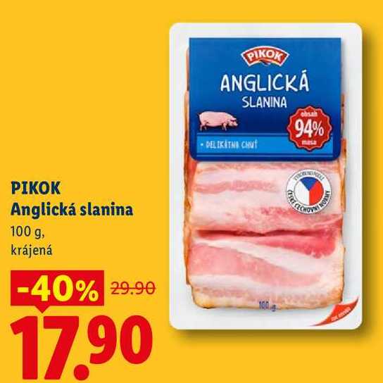 PIKOK Anglická slanina, 100 g