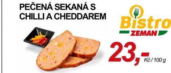 PEČENÁ SEKANÁ S CHILLI A CHEDDAREM, 100 g 