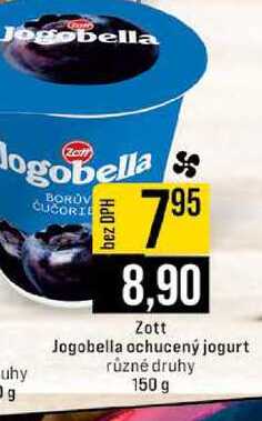 Zott Jogobella ochucený jogurt různé druhy 150 g 