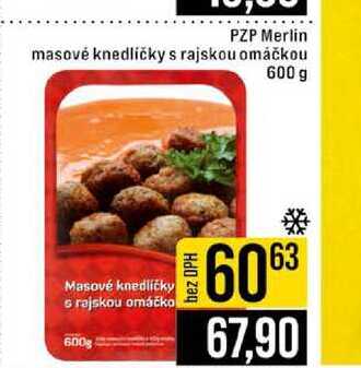 PZP Merlin masové knedličky s rajskou omáčkou 600 g