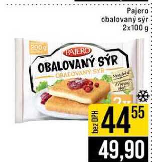 Pajero obalovaný sýr 2x100g