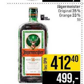 Jägermeister Original 35 % Orange 33% 1l