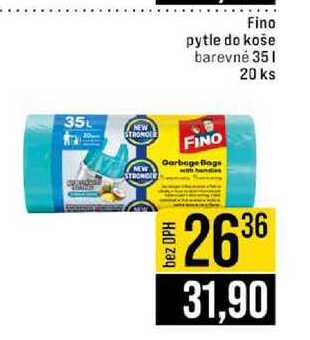 Fino pytle do koše barevné 35l 20 ks 