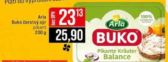 Arla Buko čerstvý sýr pikant 200 g