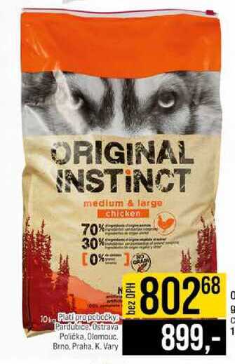 Original Instinct granule pro psy chicken 10kg