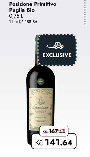 Posidone Primitivo Puglia Bio 0,75 L