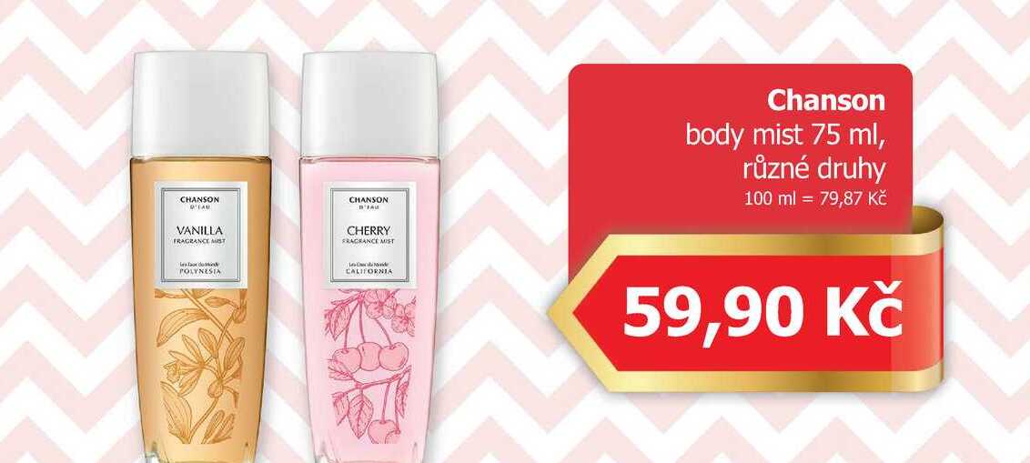 Chanson body mist 75 ml 