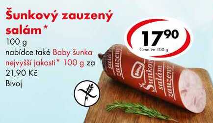 Šunkový zauzený salám, 100 g