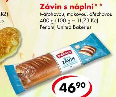 Závin s náplní, 400 g 