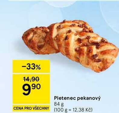 Pletenec pekanový, 84 g  