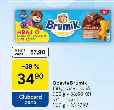 Opavia Brumík, 150 g, více druhů