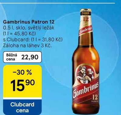 Gambrinus Patron 12, 0.5 l