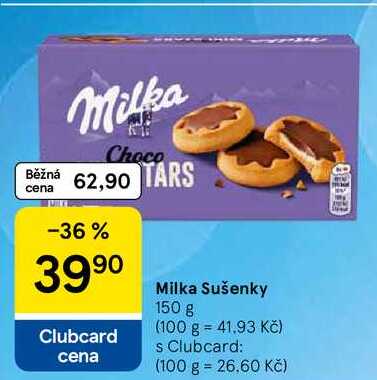 Milka sušenky, 150g