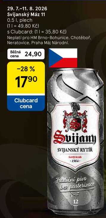 Svijany Svijanský máz 12, plech, 0,5 l