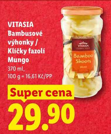 VITASIA Bambusové výhonky/Klíčky fazolí Mungo, 370 ml