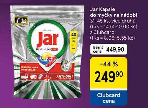 Jar Kapsle do myčky na nádobí, 31-45 ks, více druhů  