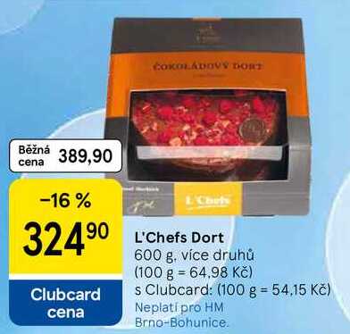 L'Chefs Dort, 600 g, více druhů
