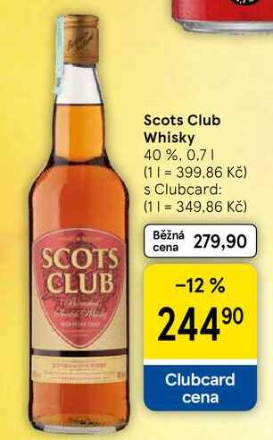 Scots Club Whisky 40%, 0,7 l