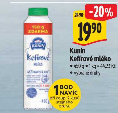 Kunín Kefírové mléko 450 g