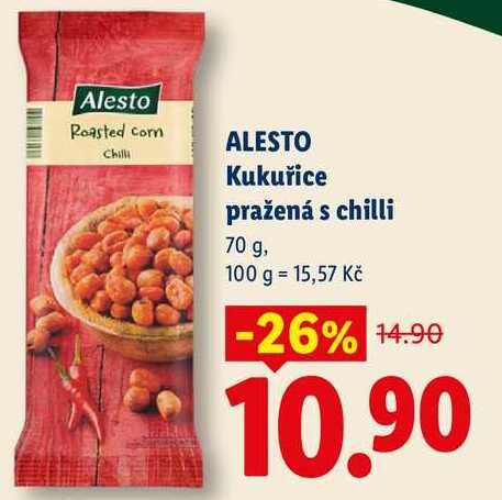ALESTO Kukuřice pražená s chilli, 70 g