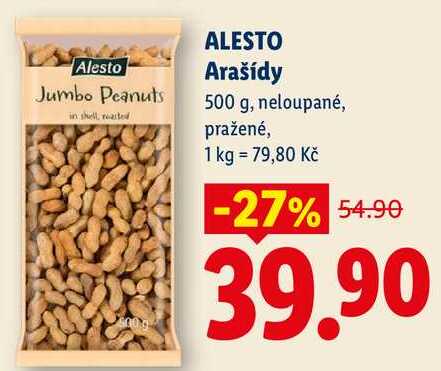 ALESTO Arašídy, 500 g