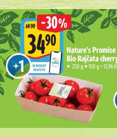 Nature's Promise Bio Rajčata cherry 250 g