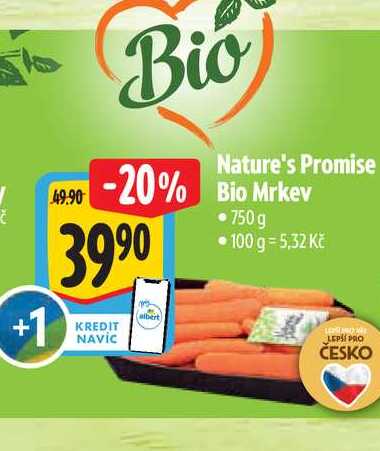 Nature's Promise Bio Mrkev 750 ml