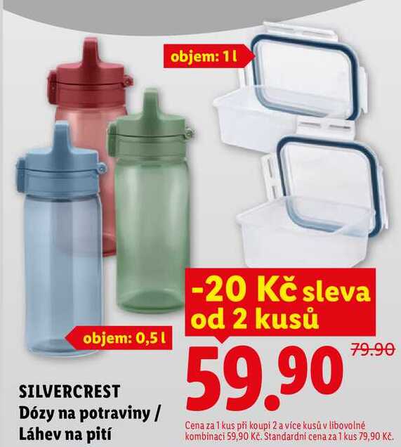 SILVERCREST Dózy na potraviny/Láhev na pití