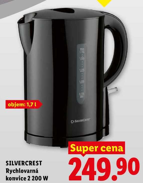 SILVERCREST Rychlovarná konvice 2 200 W