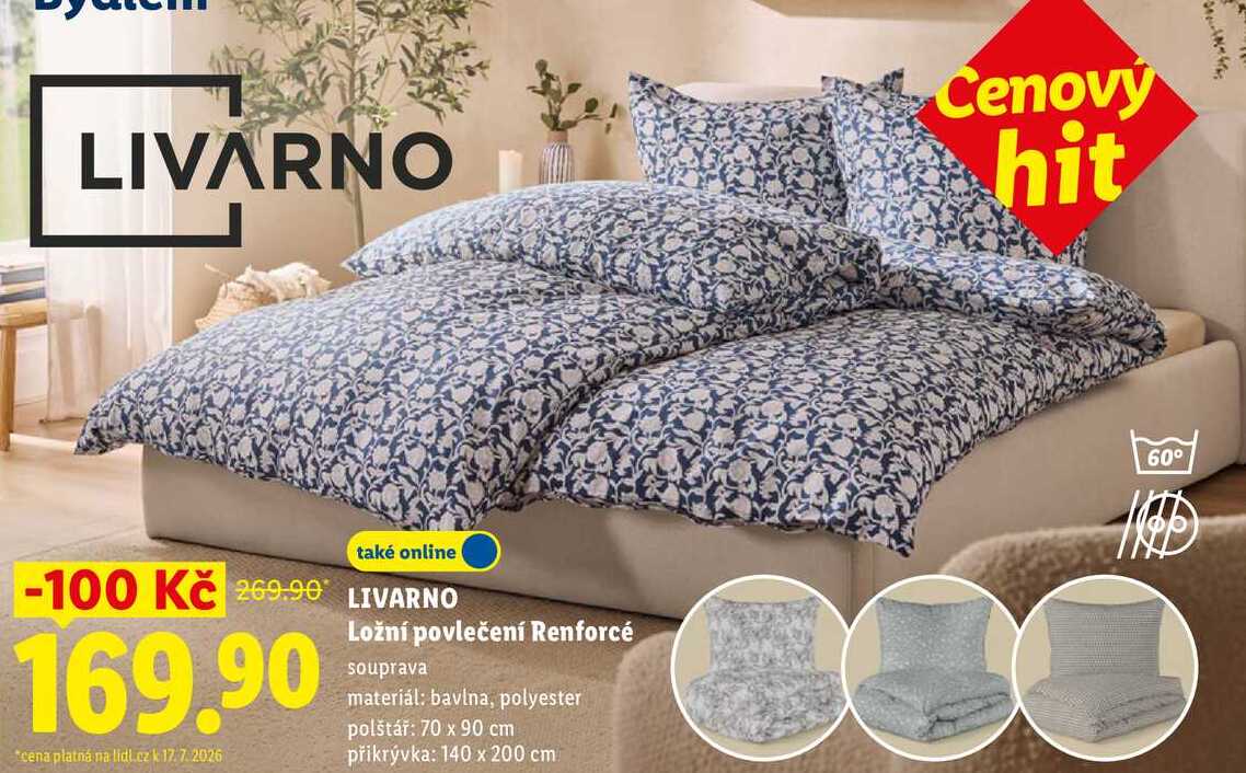 LIVARNO Ložní povlečení Renforcé