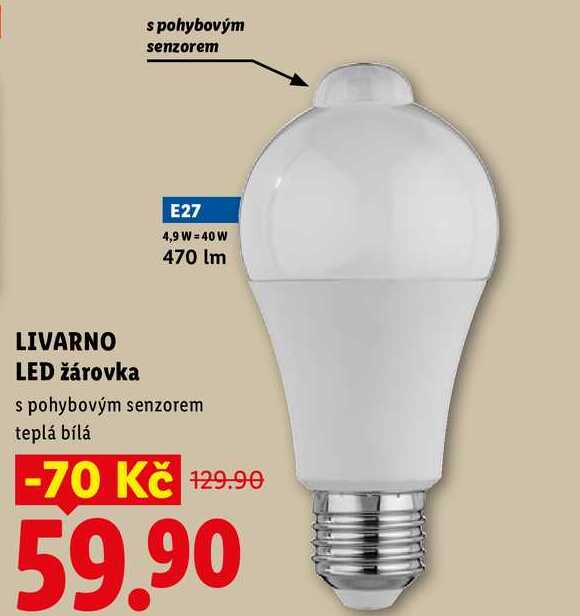 LIVARNO LED žárovka 