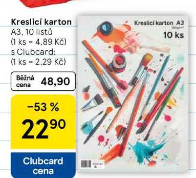 Kreslicí karton, A3, 10 listů  