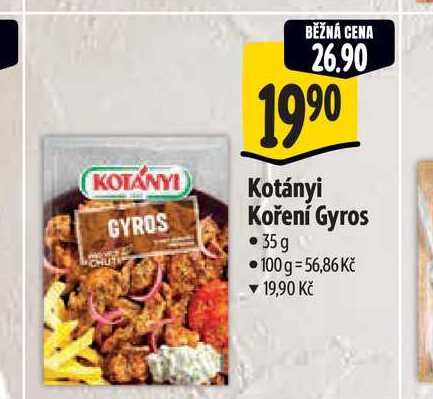 Kotányi Koření Gyros 35 g