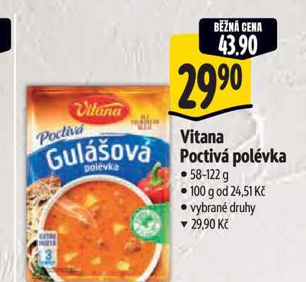  Vitana Poctivá polévka  58-122 g  