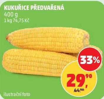 KUKUŘICE PŘEDVAŘENÁ, 400 g 