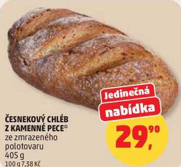 ČESNEKOVÝ CHLÉB Z KAMENNÉ PECE, 405 g