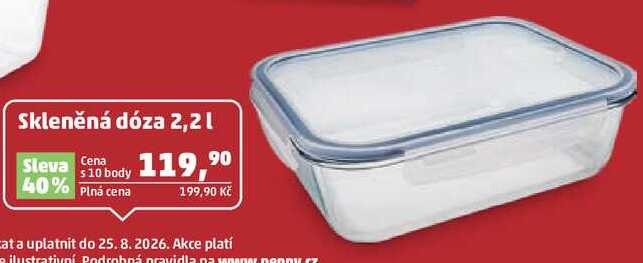 Skleněná dóza 2,2 l