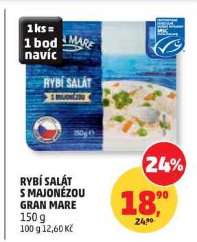 RYBÍ SALÁT S MAJONÉZOU GRAN MARE, 150 g  