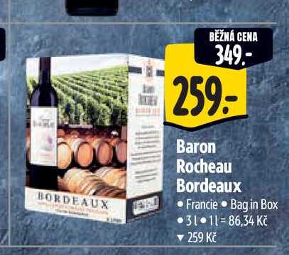 Baron Rocheau Bordeaux 3 l